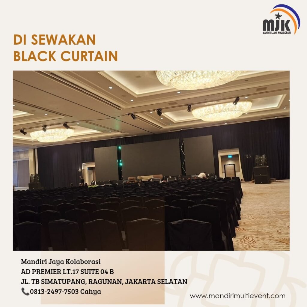 SEWA BLACK CURTAIN AREA JAKARTA