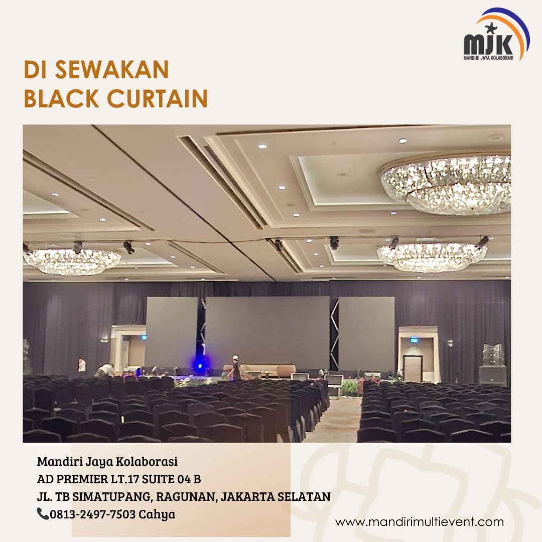SEWA BLACK CURTAIN AREA JAKARTA