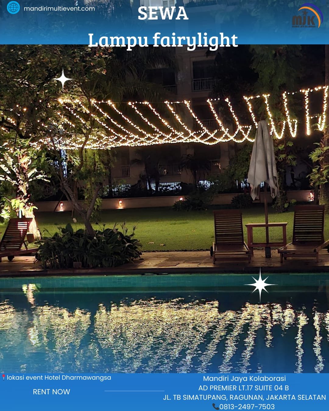 SEWA LAMPU FAIRYLIGHT AREA JABODETABEK