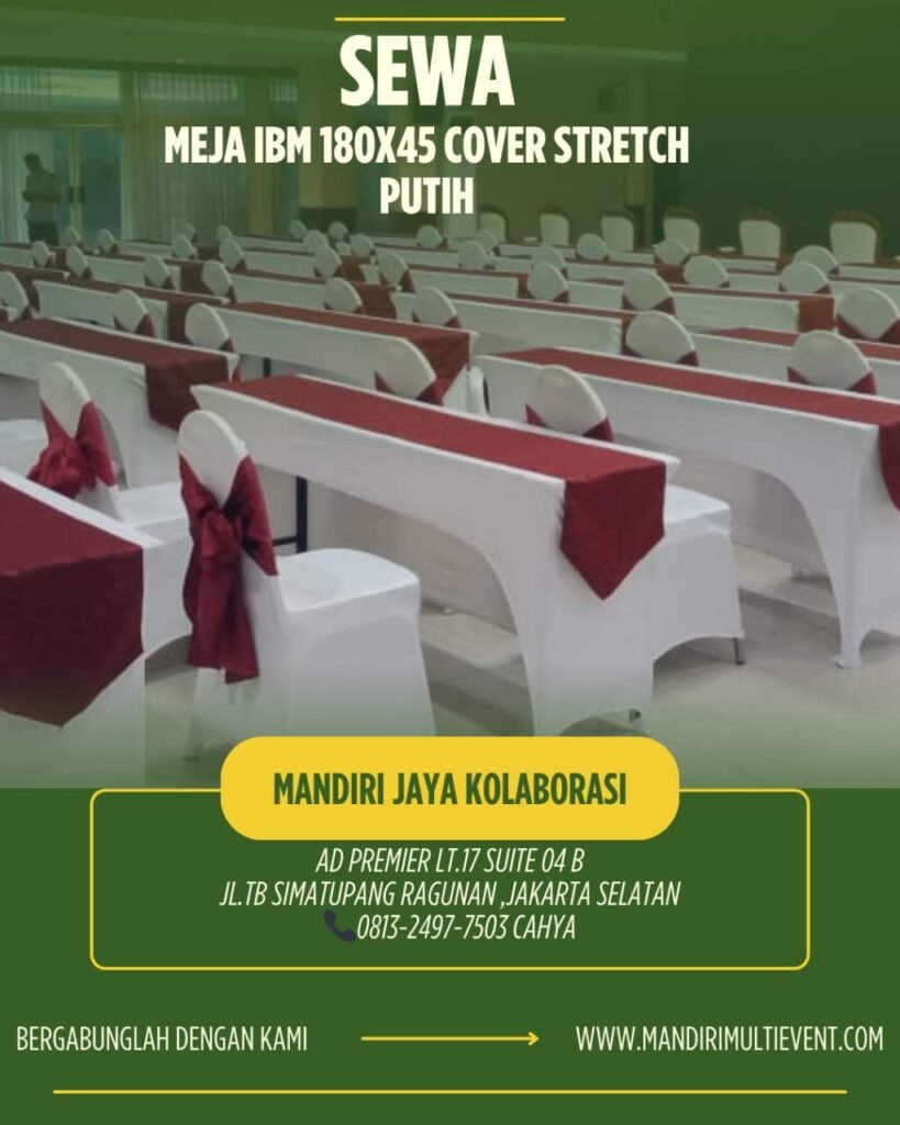 SEWA MEJA IBM AREA JAKARTA SEDIA UKURAN 180X45