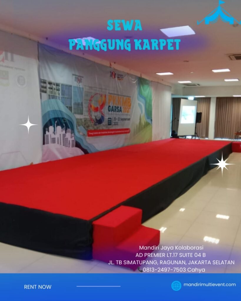 SEWA PANGGUNG KARPET AREA JAKARTA