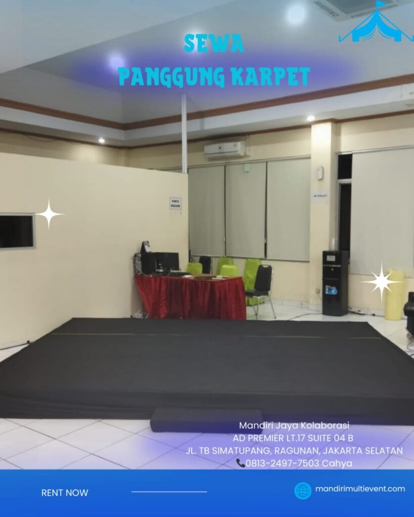 SEWA PANGGUNG KARPET AREA JAKARTA