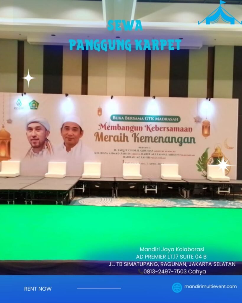 SEWA PANGGUNG KARPET AREA JAKARTA