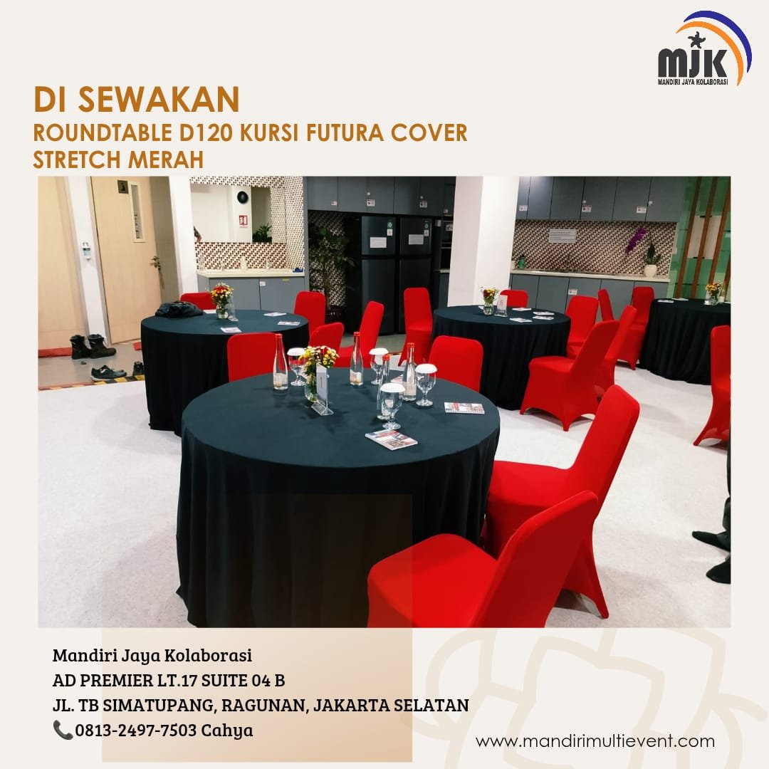 SEWA ROUNDTABLE D120 DAN KURSI FUTURA