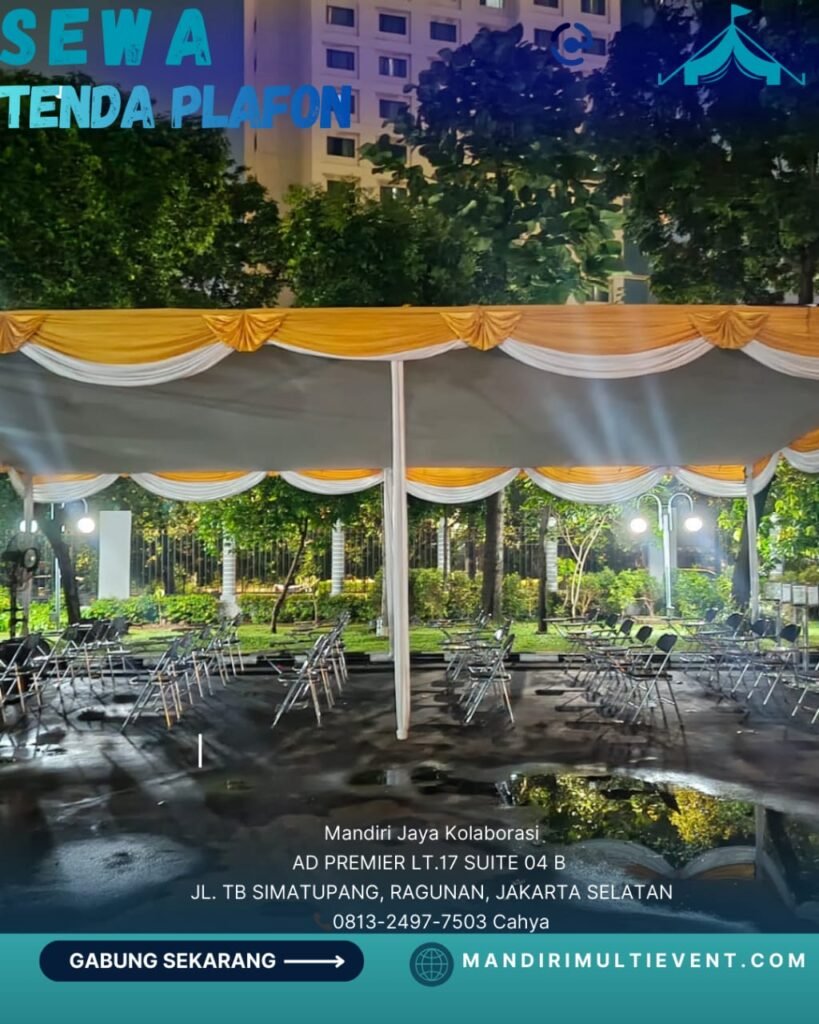 SEWA TENDA PLAFON PREMIUM JAKARTA SELATAN