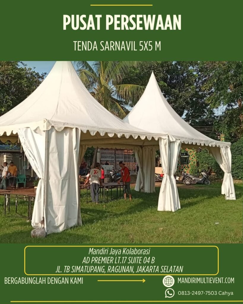 SEWA TENDA SARNAFIL  5X5 AREA JAKARTA