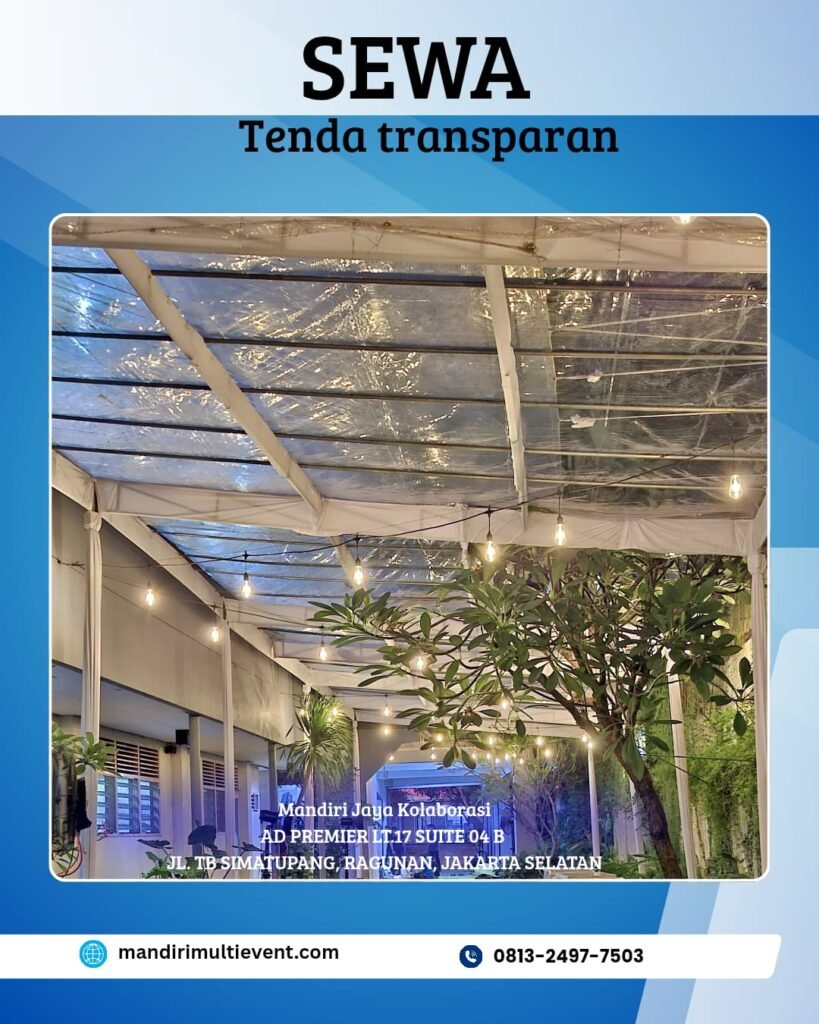 SEWA TENDA TRANSPARAN AREA JABODETABEK