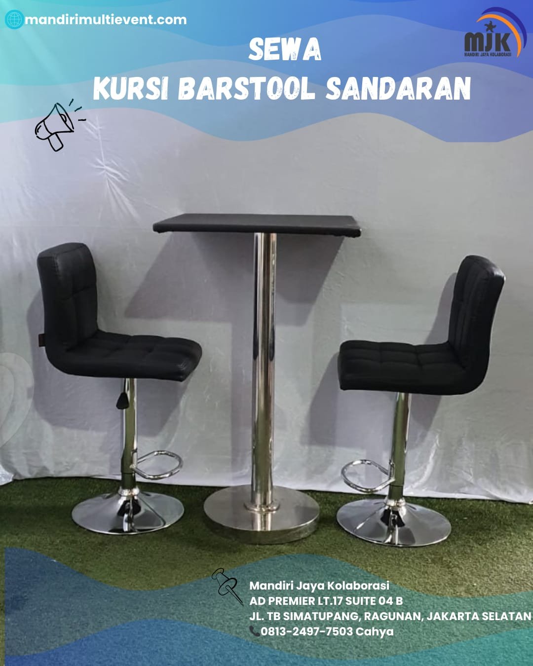 Sewa Kursi Barstool Sandaran Jakarta