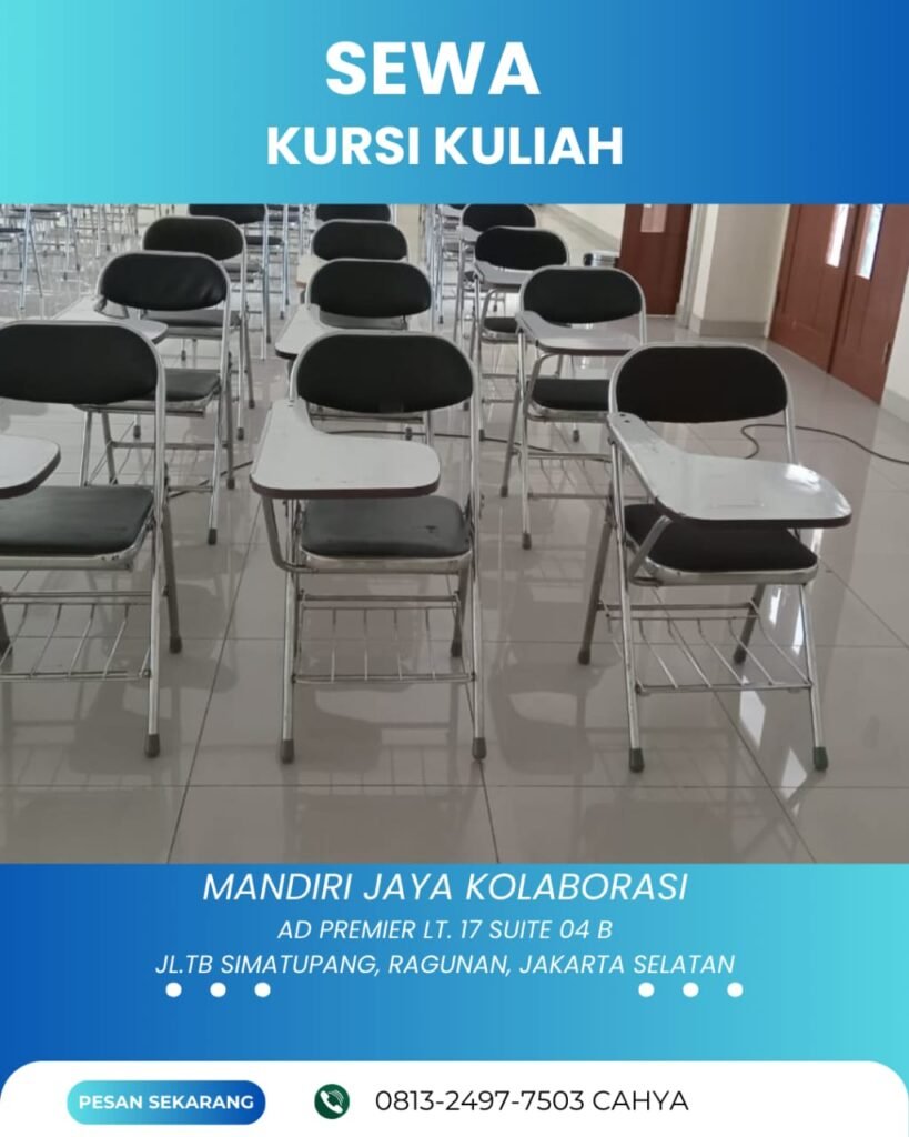 Sewa Kursi Lipat Kuliah Area Jabodetabek
