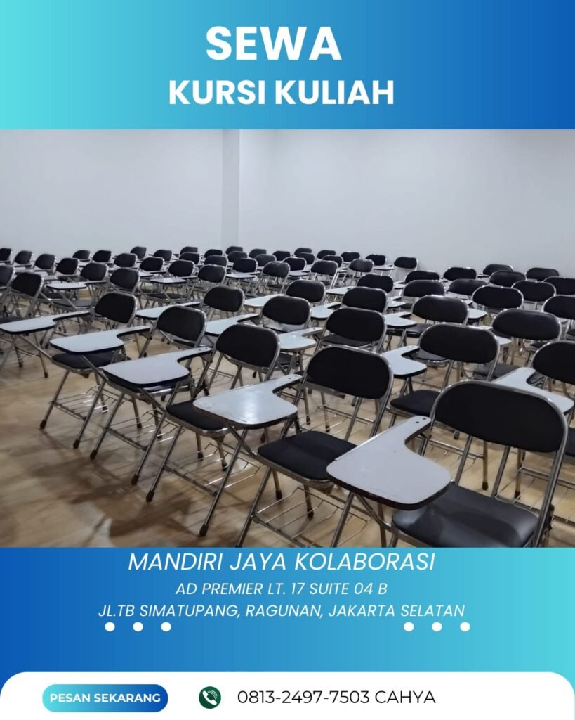 Sewa Kursi Lipat Kuliah Area Jabodetabek