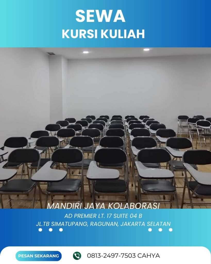 Sewa Kursi Lipat Kuliah Area Jabodetabek