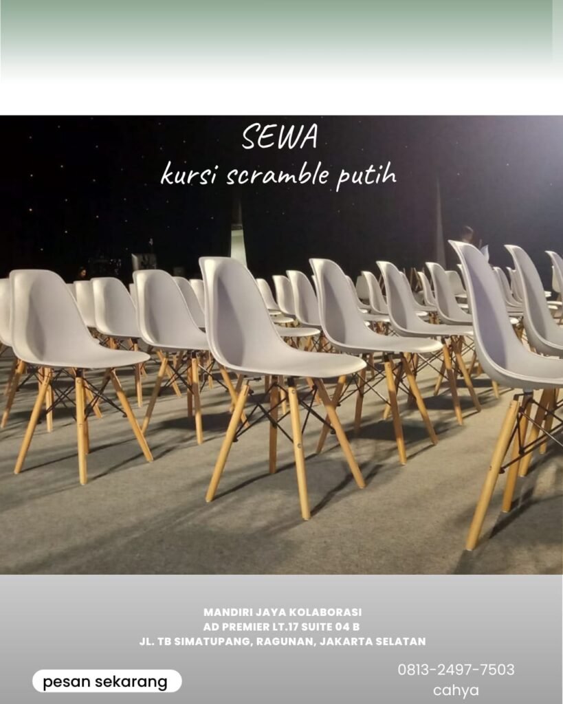Sewa Kursi Scramble Putih Area Jakarta