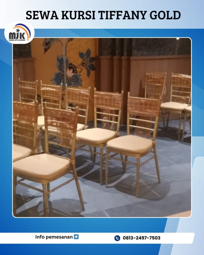 Sewa Kursi Tiffany Gold Mewah Jakarta