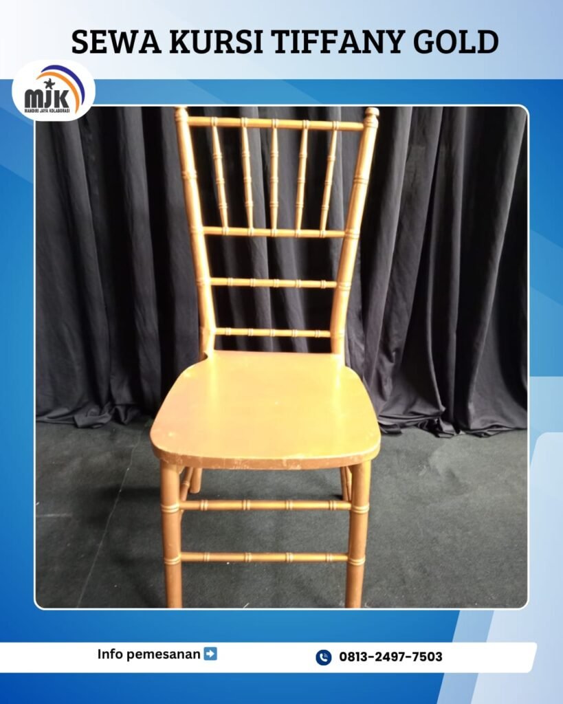 Sewa Kursi Tiffany Gold Mewah Jakarta