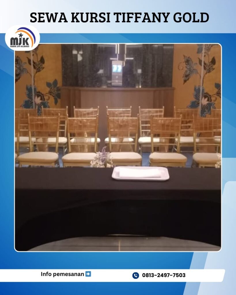 Sewa Kursi Tiffany Gold Mewah Jakarta