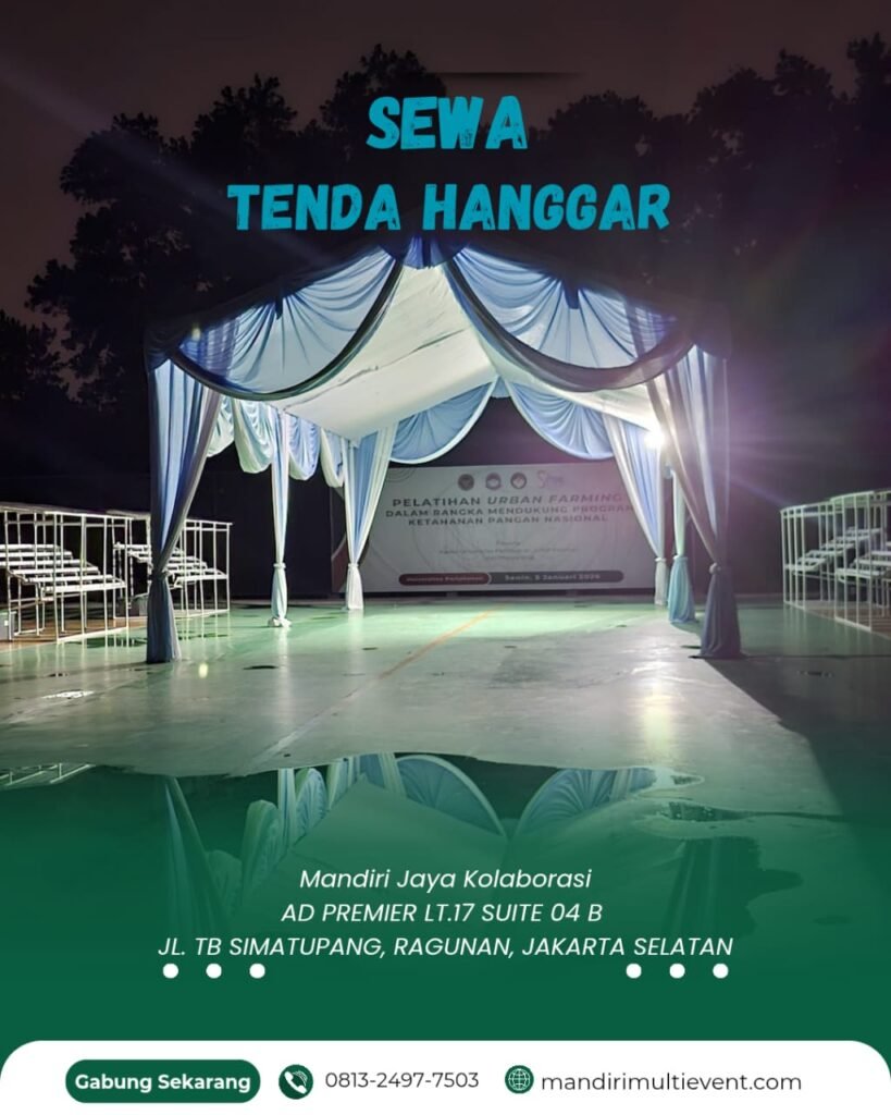 Sewa Tenda Hanggar Plafon Jakarta Barat