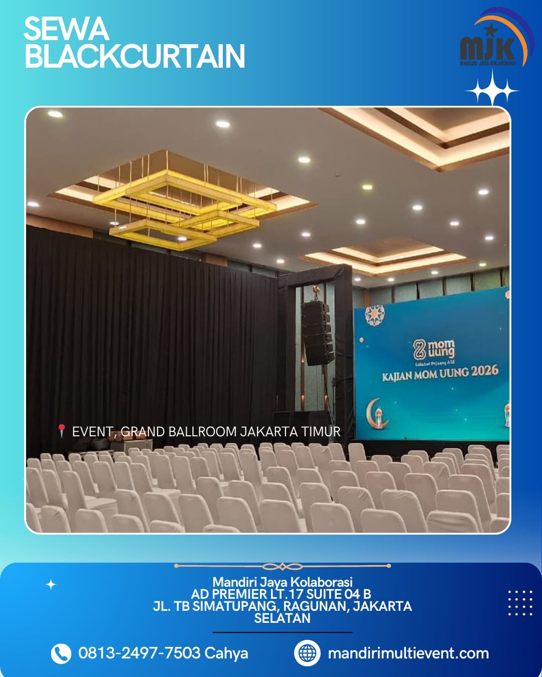 SEWA BLACKCURTAIN AREA JABODETABEK