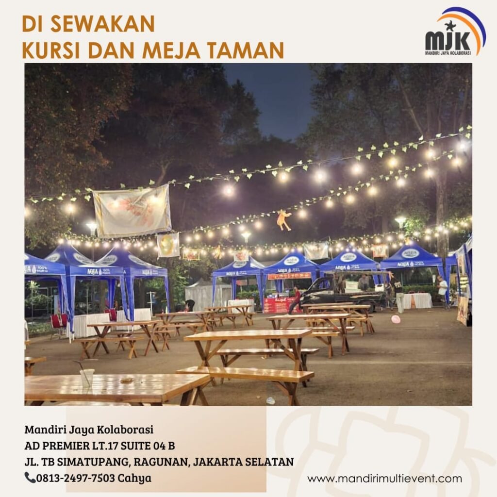 SEWA KURSI DAN MEJA TAMAN JAKARTA
