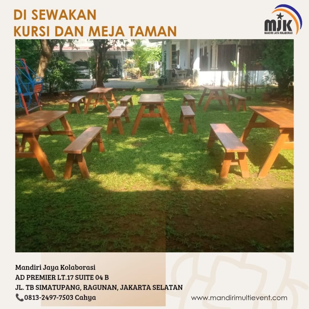 SEWA KURSI DAN MEJA TAMAN JAKARTA