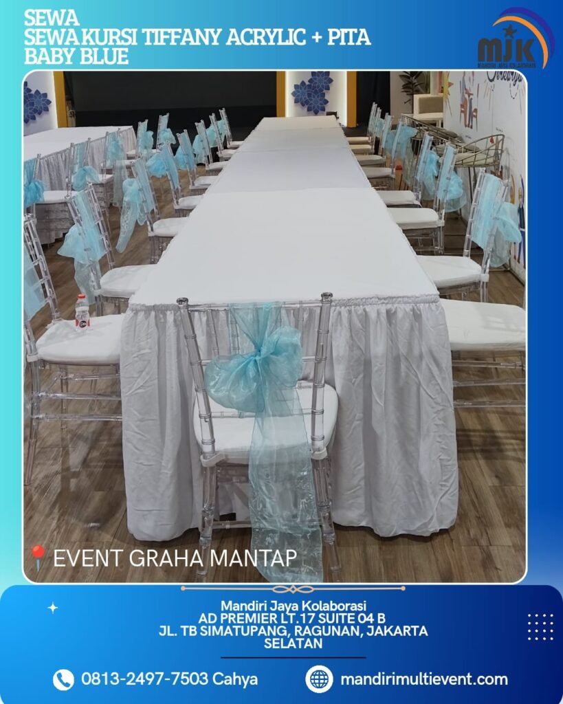 SEWA KURSI TIFFANY ACRYLIC JAKARTA