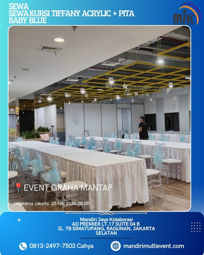 SEWA KURSI TIFFANY ACRYLIC JAKARTA