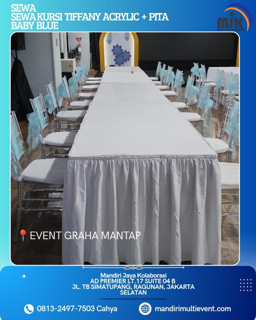 SEWA KURSI TIFFANY ACRYLIC JAKARTA