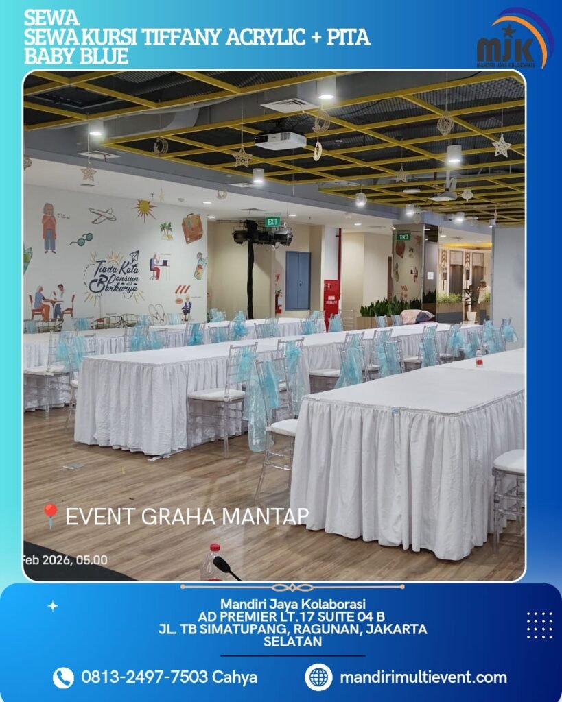 SEWA KURSI TIFFANY ACRYLIC JAKARTA
