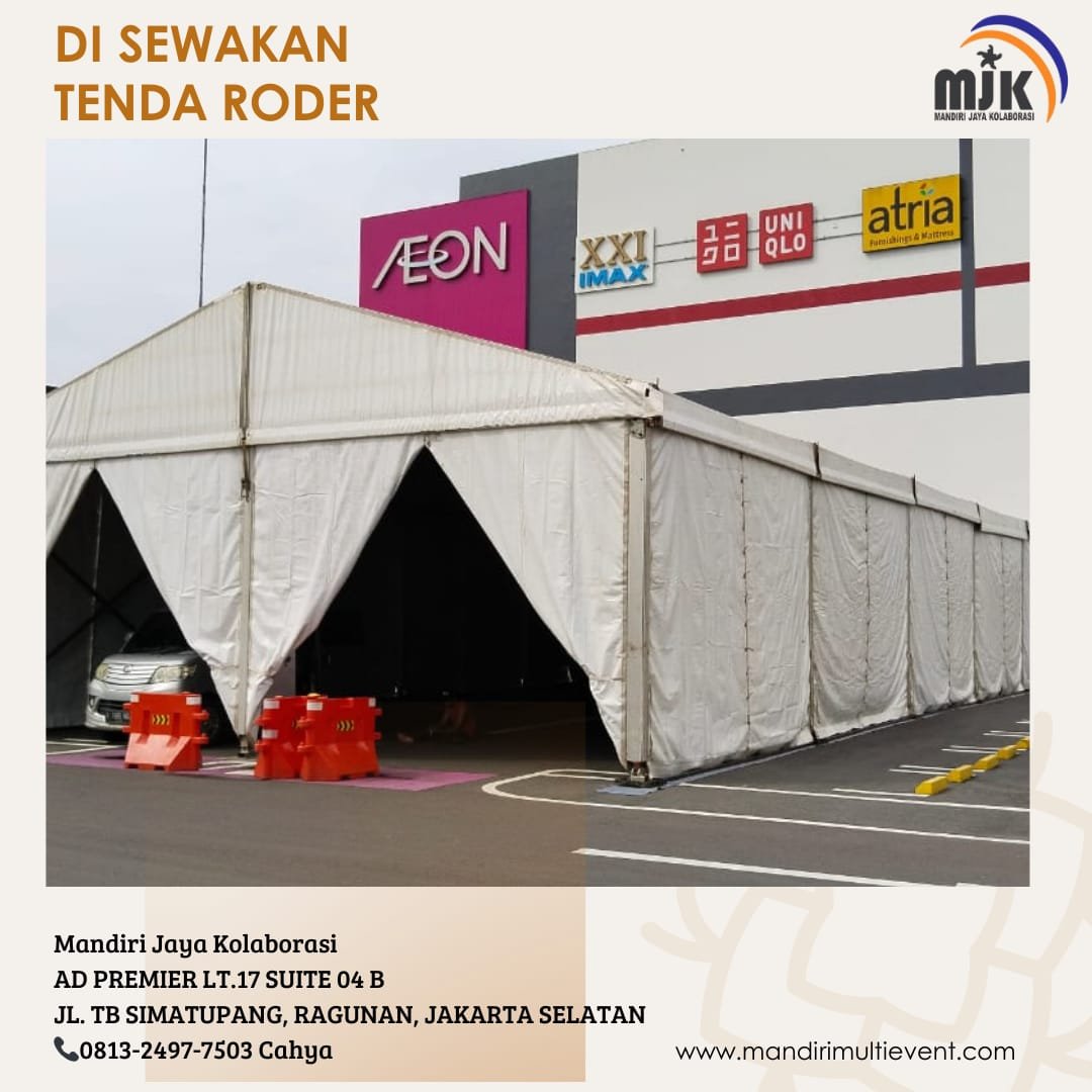 SEWA TENDA RODER JAKARTA SELATAN