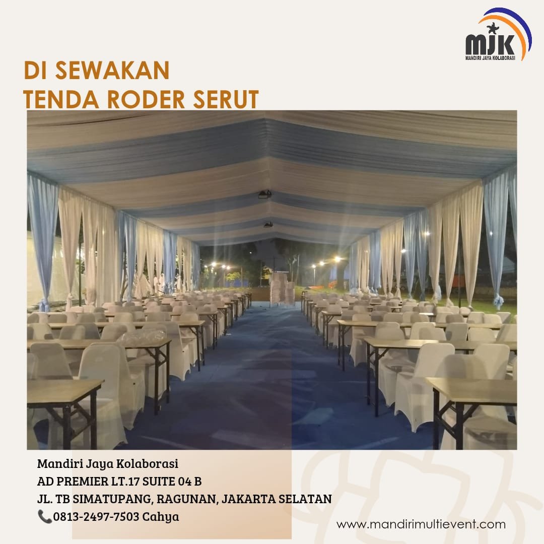 SEWA TENDA RODER SERUT AREA JAKARTA