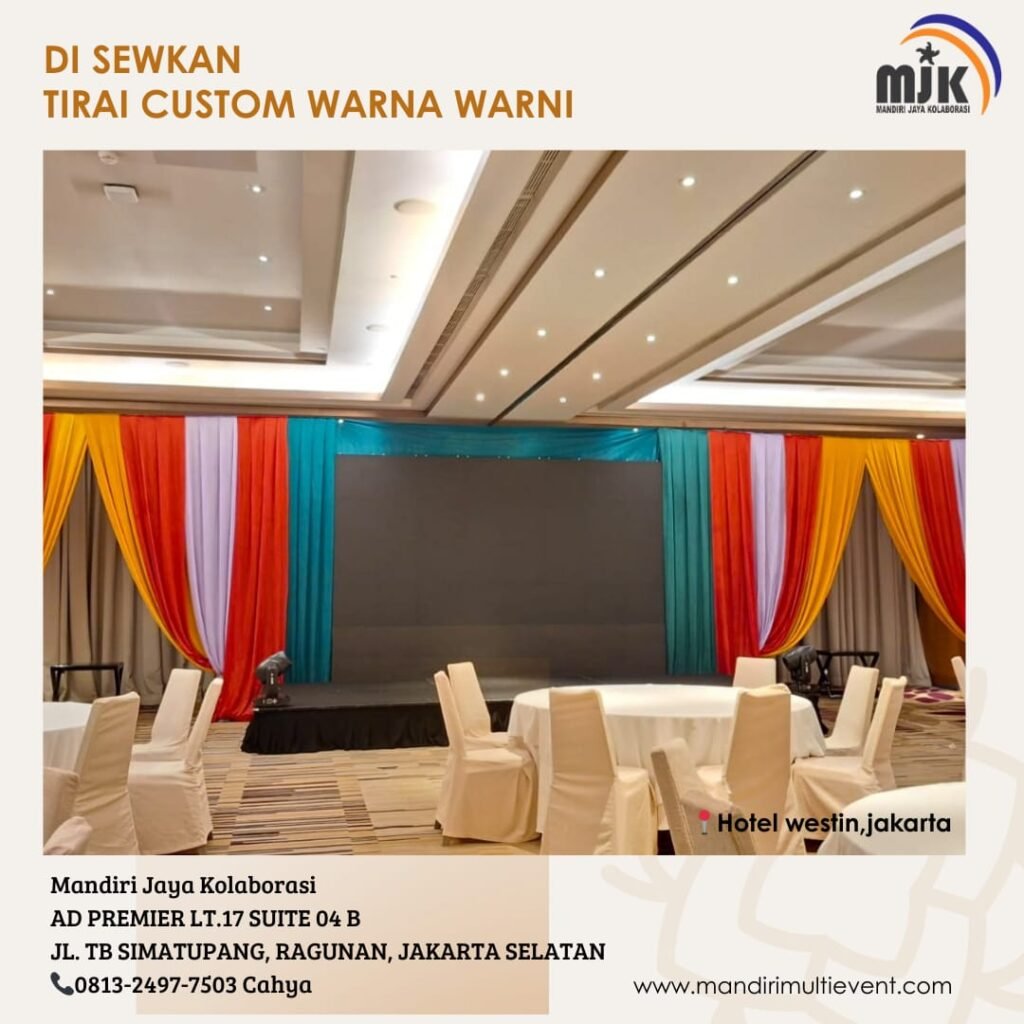 SEWA TIRAI CUSTOM WARNA WARNI JAKARTA