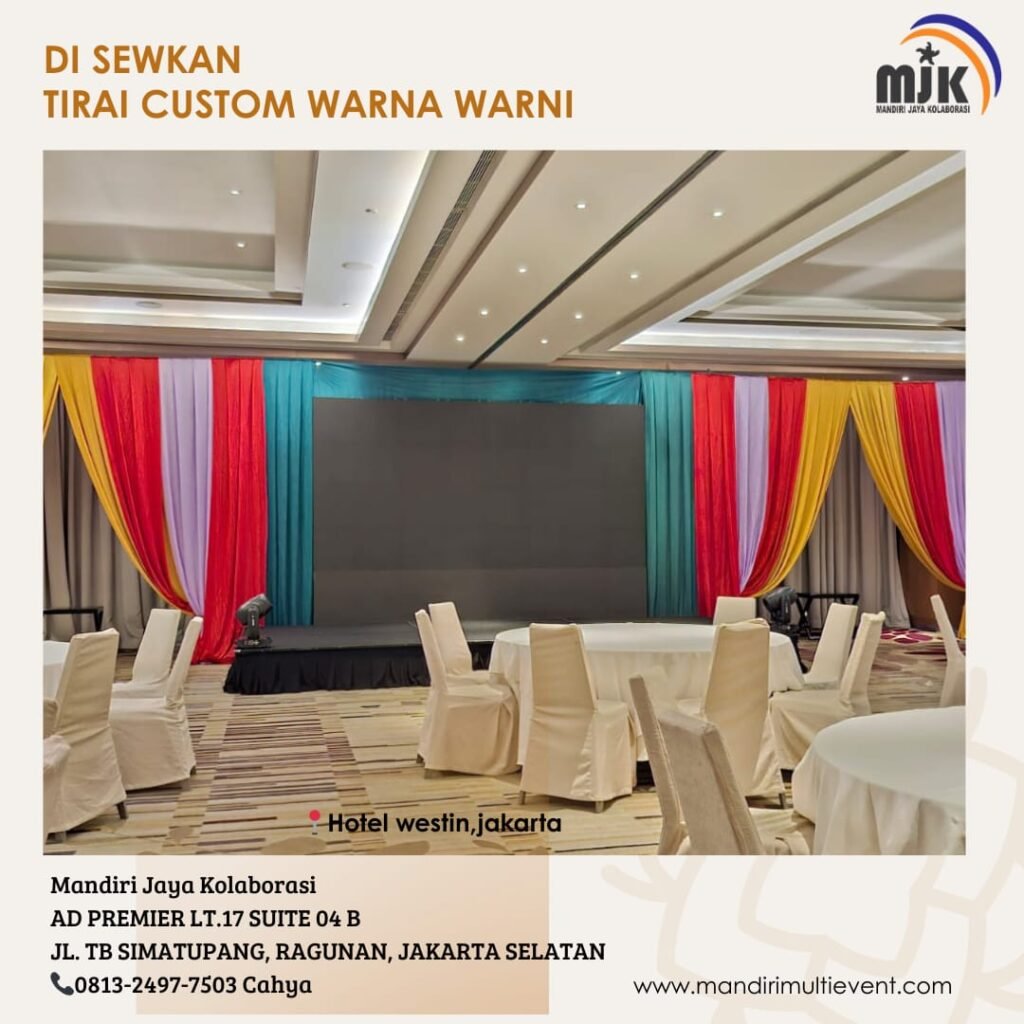 SEWA TIRAI CUSTOM WARNA WARNI JAKARTA