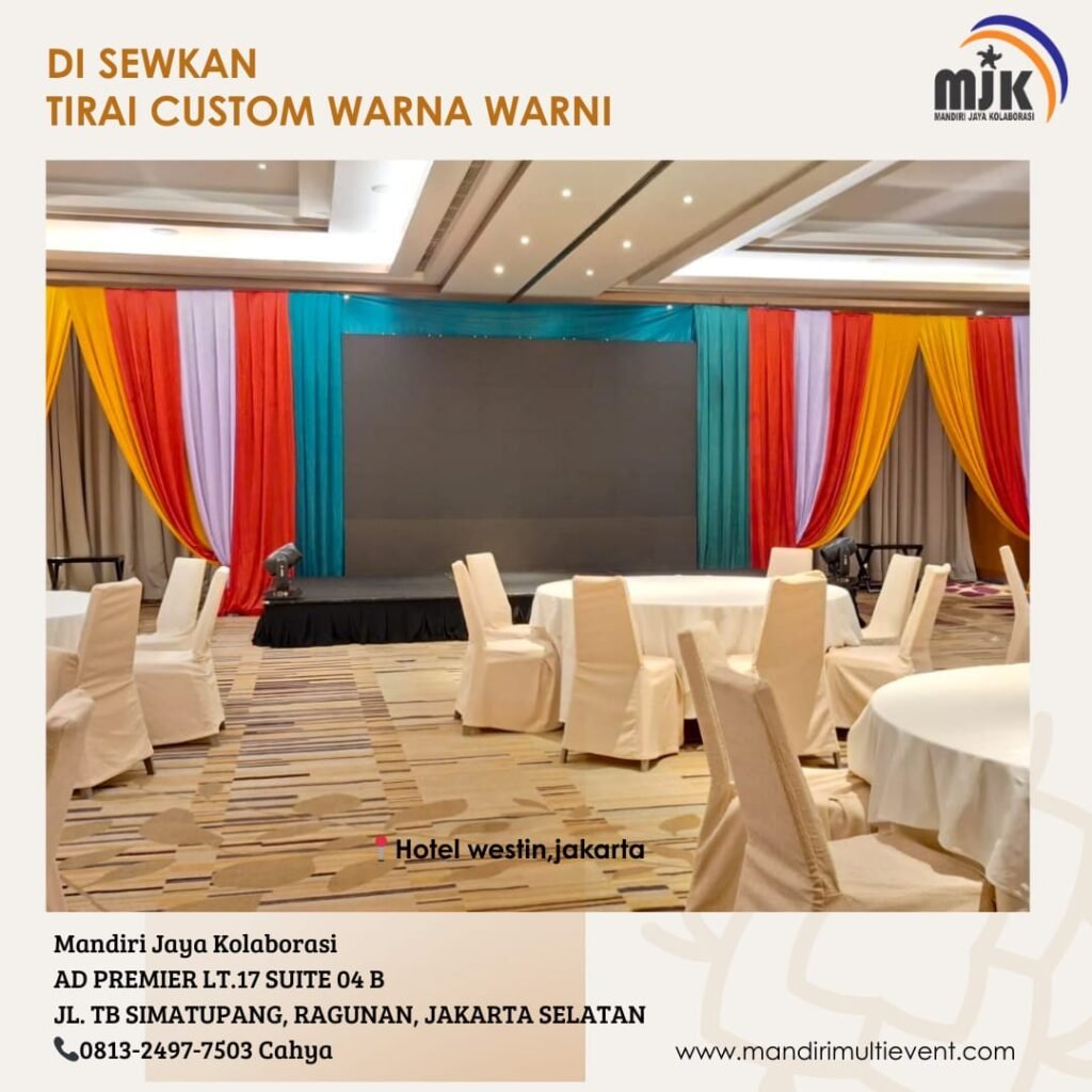 SEWA TIRAI CUSTOM WARNA WARNI JAKARTA
