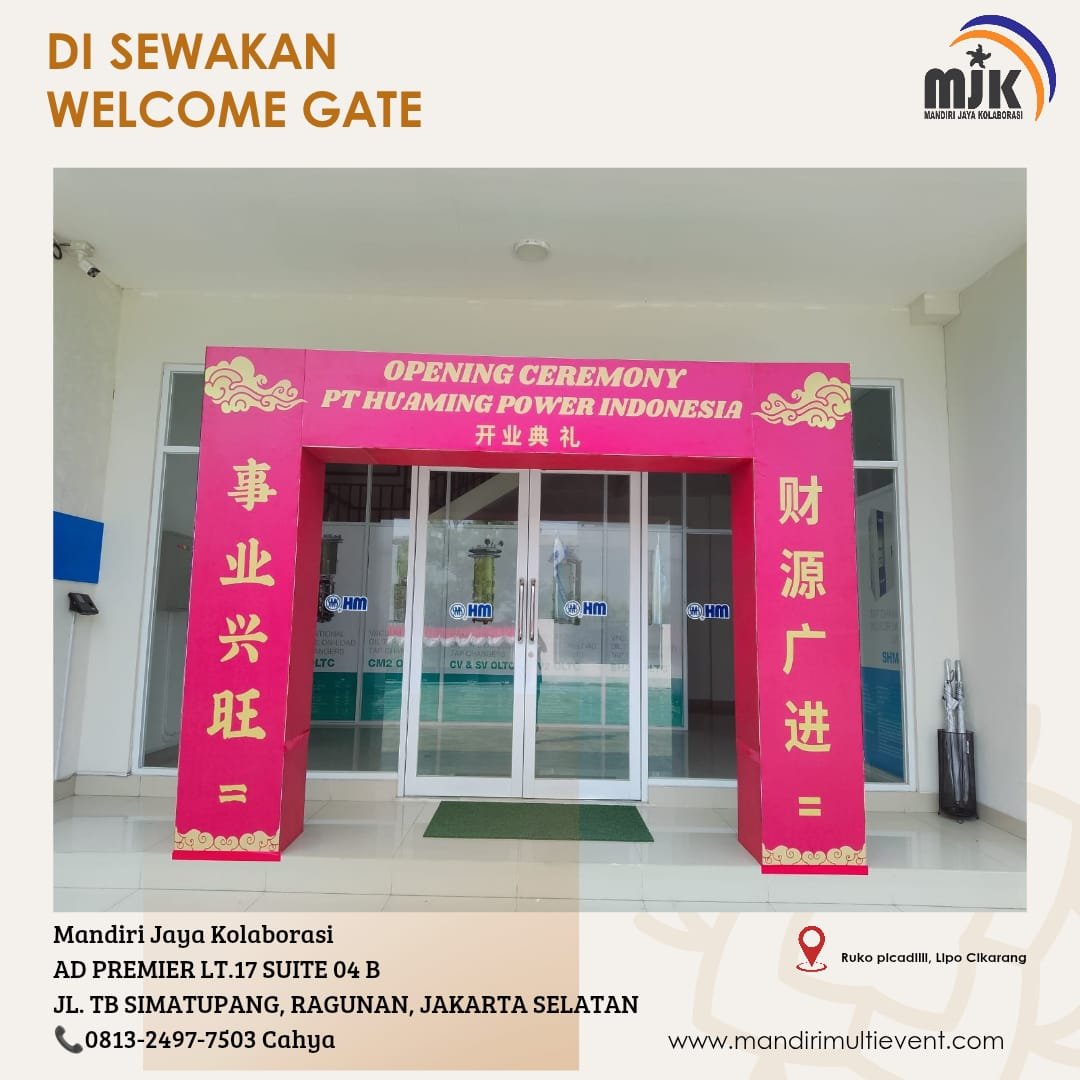 SEWA WELCOME GATE JABODETABEK