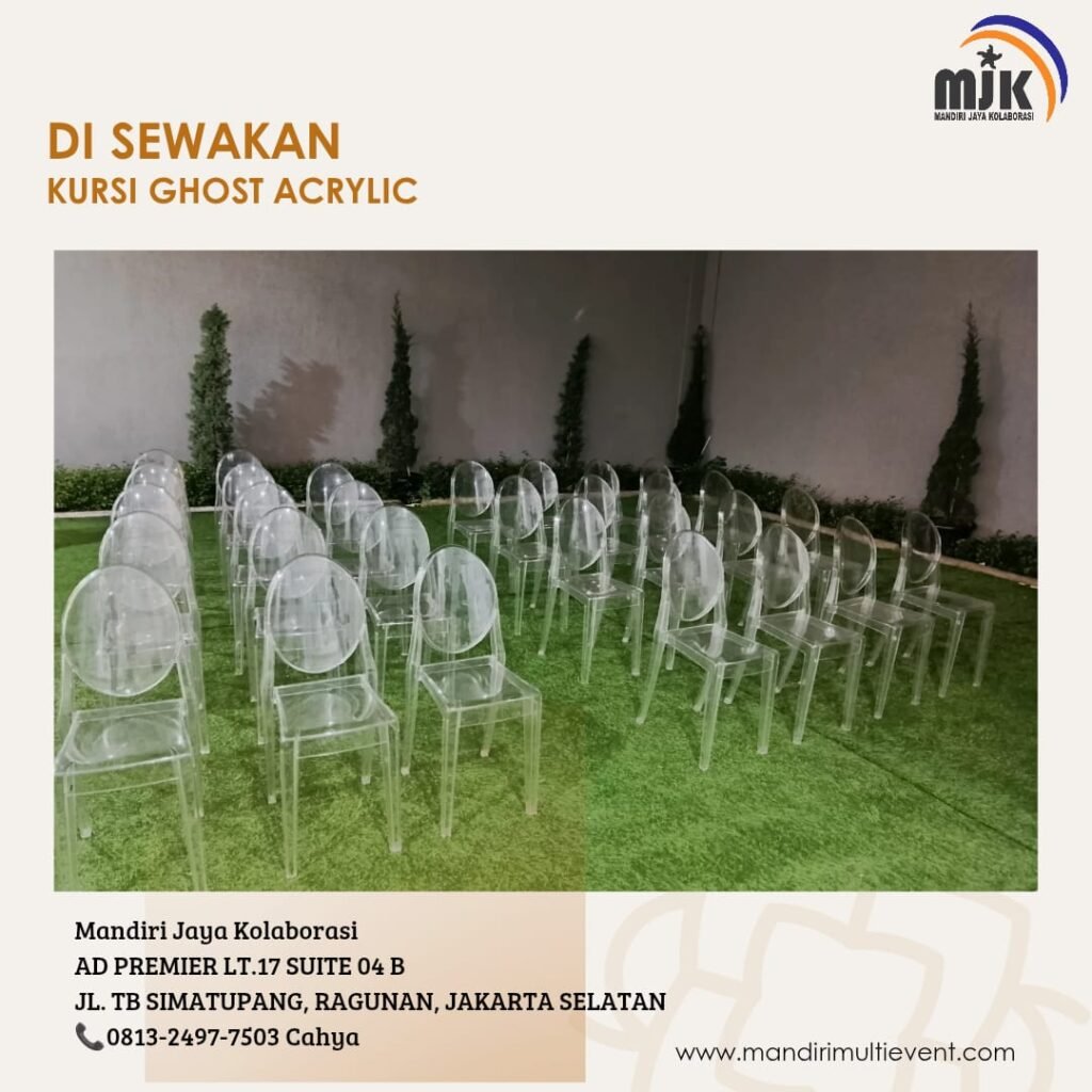 TEMPAT SEWA KURSI GHOST ACRYLIC JAKARTA
