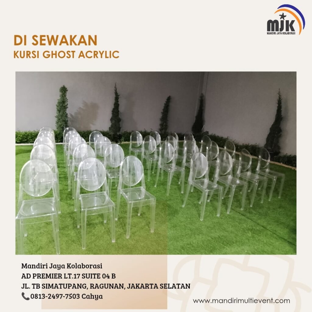 TEMPAT SEWA KURSI GHOST ACRYLIC JAKARTA