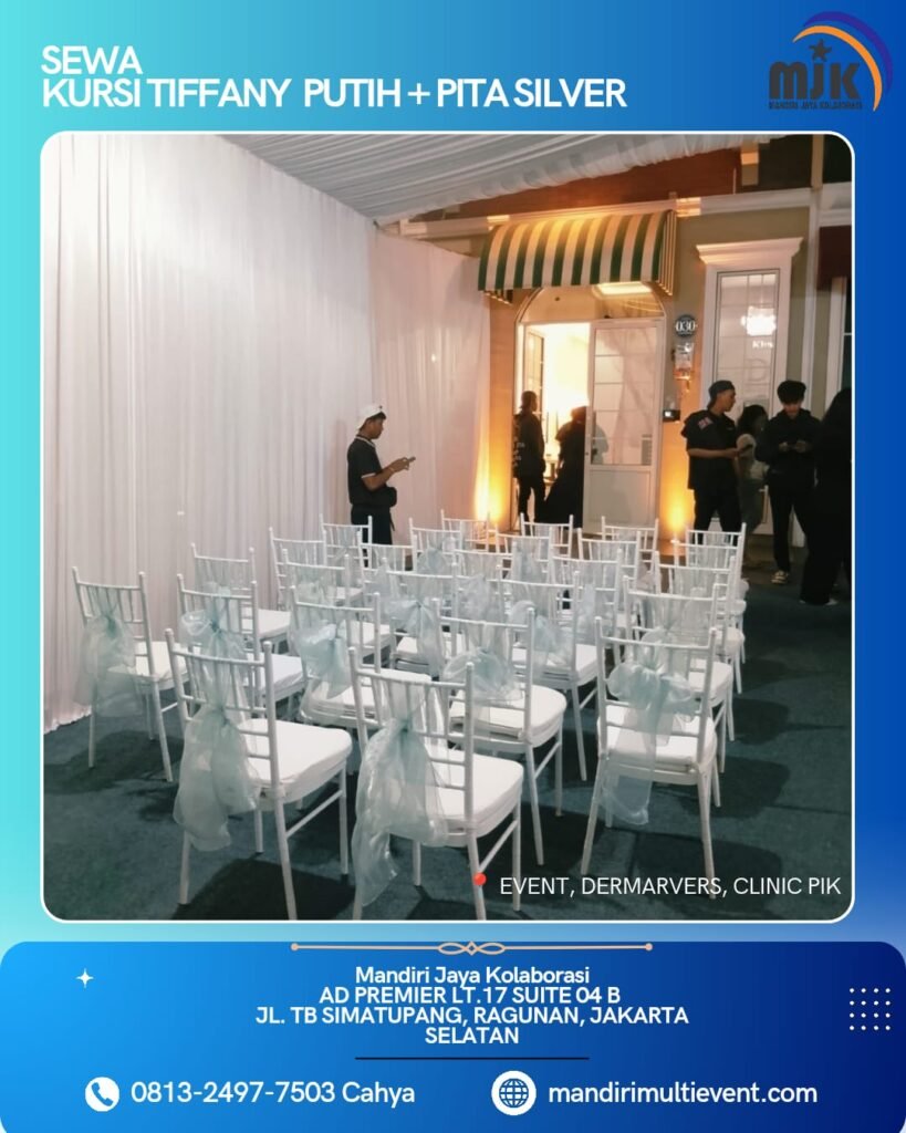 SEWA KURSI TIFFANY WHITE JAKARTA