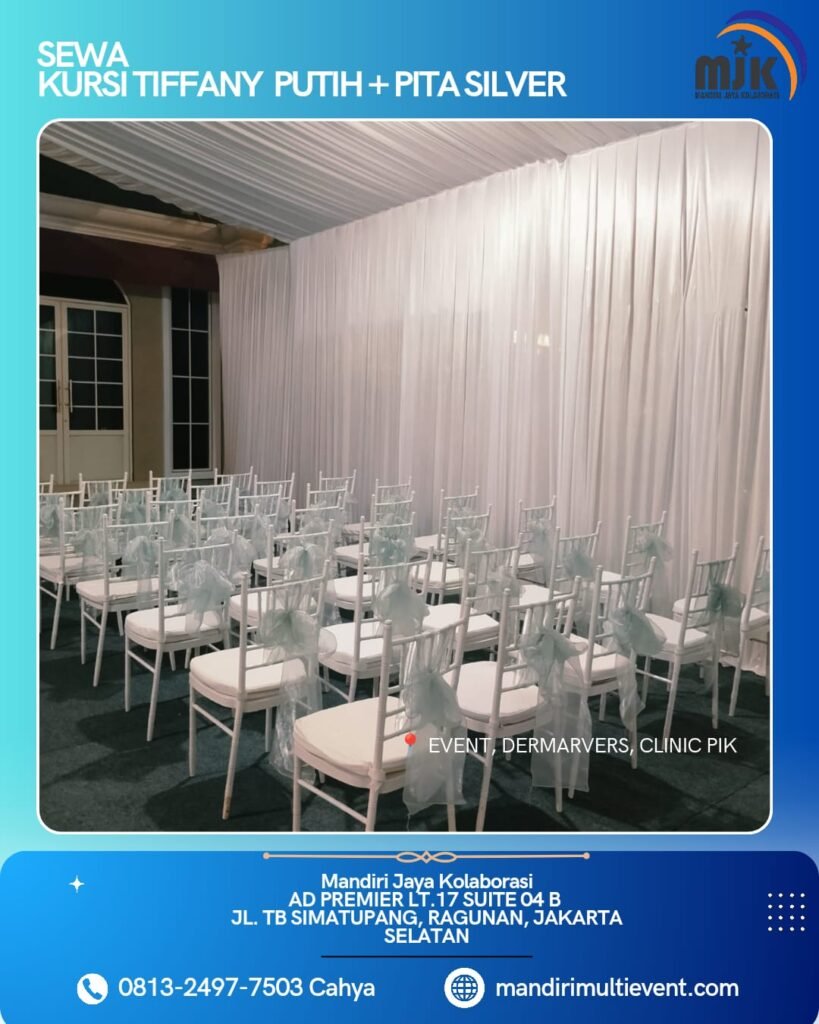 SEWA KURSI TIFFANY WHITE JAKARTA