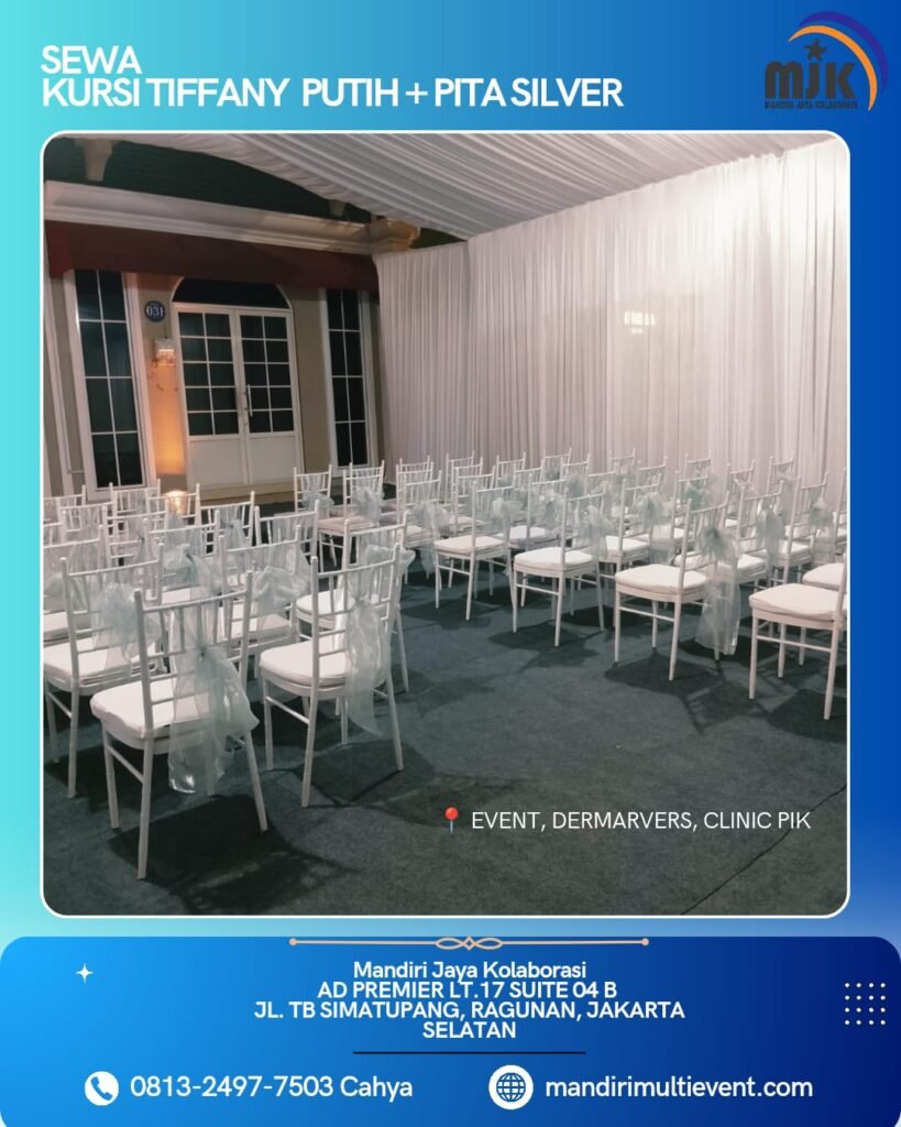 SEWA KURSI TIFFANY WHITE JAKARTA