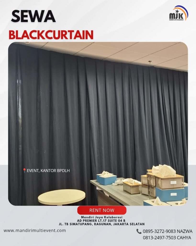SEWA BLACKCURTAIN BERKUALITAS JAKARTA