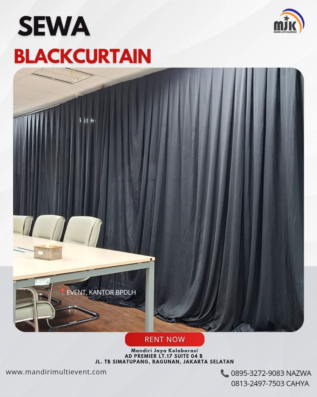 SEWA BLACKCURTAIN BERKUALITAS JAKARTA