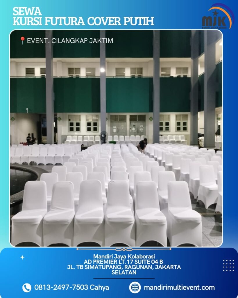 SEWA KURSI FUTURA COVER PUTIH JAKSEL