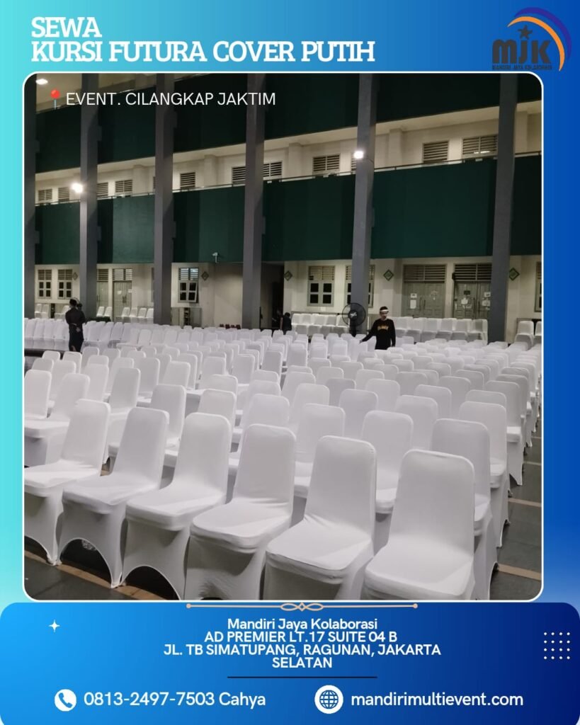 SEWA KURSI FUTURA COVER PUTIH JAKSEL