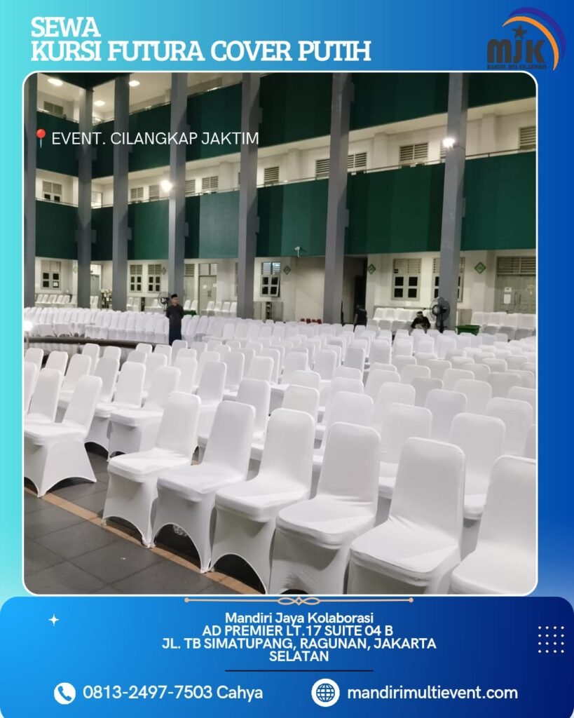 SEWA KURSI FUTURA COVER PUTIH JAKSEL