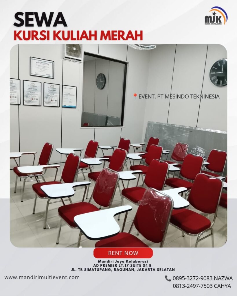 SEWA KURSI KULIAH MERAH JAKSEL