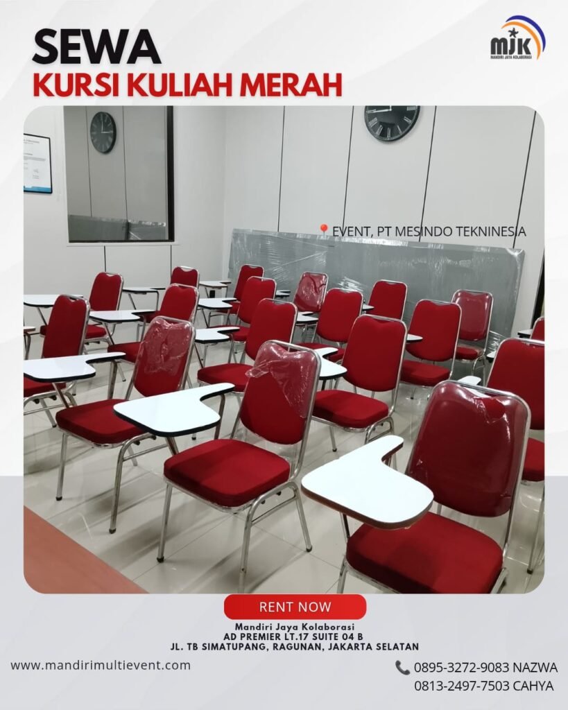 SEWA KURSI KULIAH MERAH JAKSEL