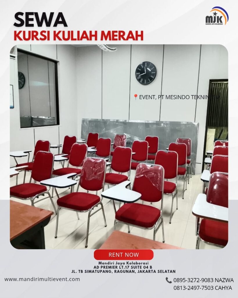 SEWA KURSI KULIAH MERAH JAKSEL