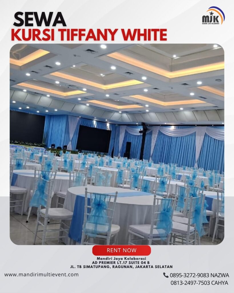 SEWA KURSI TIFFANY WHITE AREA JAKARTA