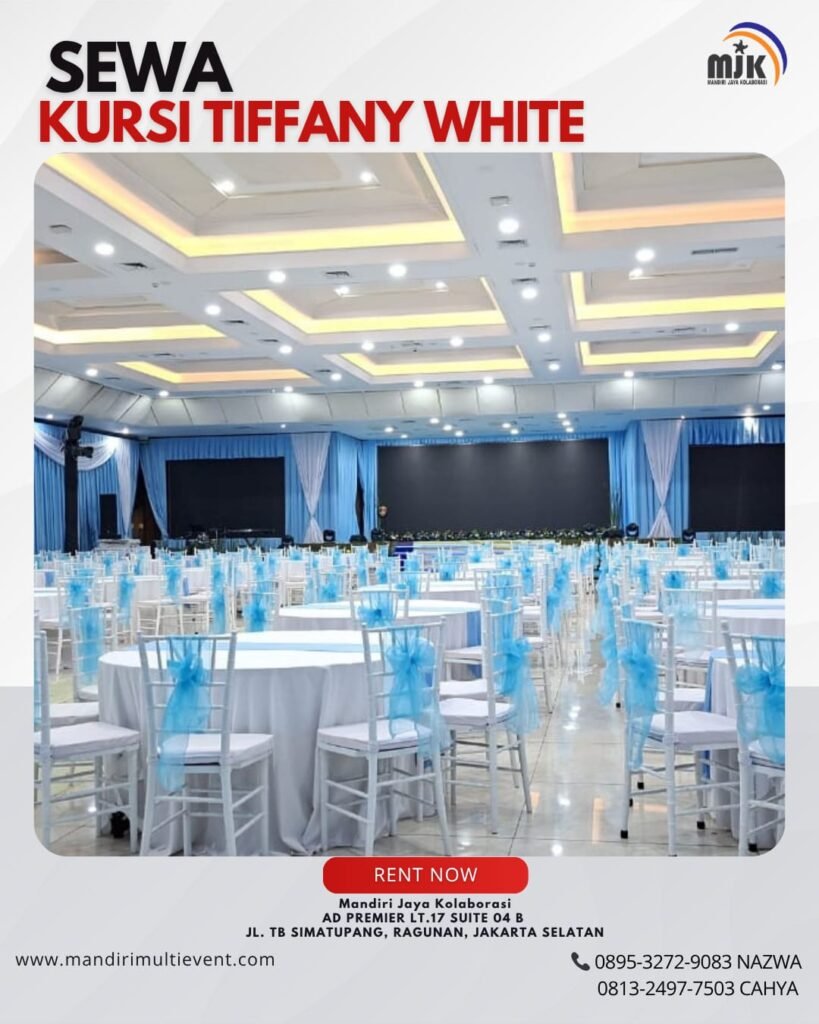 SEWA KURSI TIFFANY WHITE AREA JAKARTA