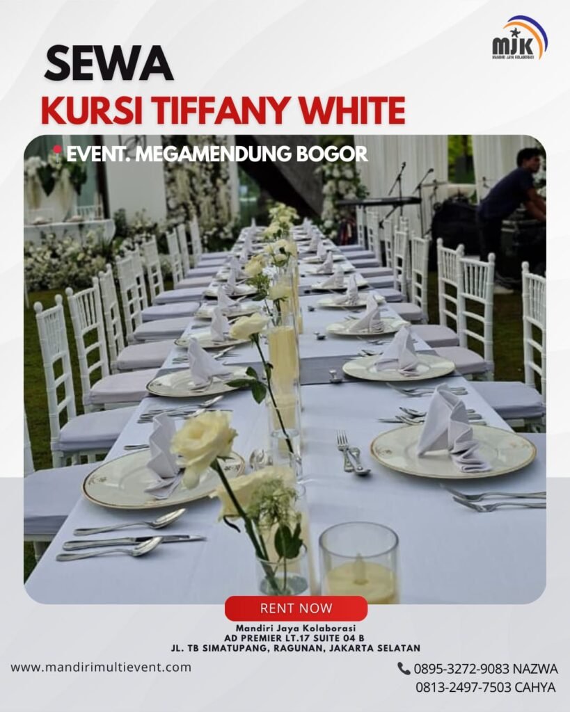 SEWA KURSI TIFFANY WHITE JAKARTA