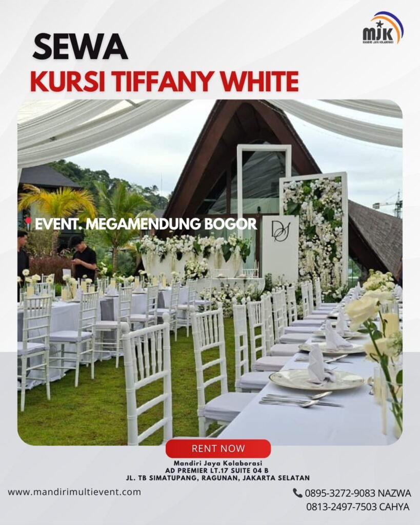 SEWA KURSI TIFFANY WHITE JAKARTA